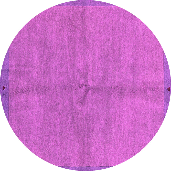 Round Machine Washable Abstract Pink Modern Rug, wshabs3064pnk