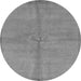 Round Abstract Gray Modern Rug, abs3064gry