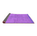 Sideview of Abstract Purple Modern Rug, abs3064pur