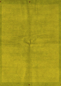 Abstract Yellow Modern Rug, abs3064yw