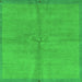 Square Abstract Green Modern Rug, abs3064grn