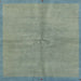 Square Abstract Dark Sea Green Modern Rug, abs3064