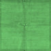 Square Abstract Emerald Green Modern Rug, abs3064emgrn