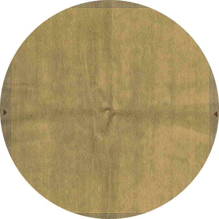 Round Abstract Brown Modern Rug, abs3064brn