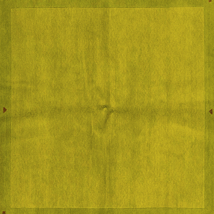 Square Abstract Yellow Modern Rug, abs3064yw
