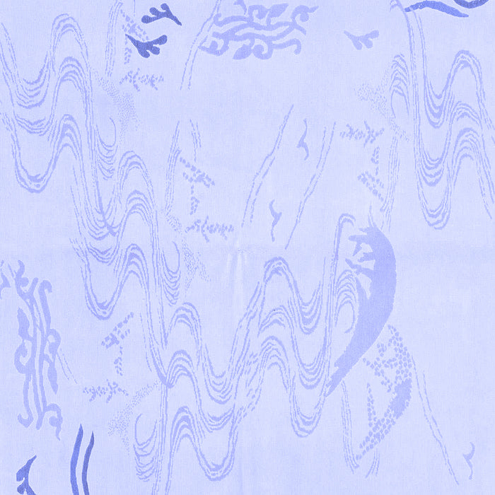 Square Abstract Blue Modern Rug, abs3065blu