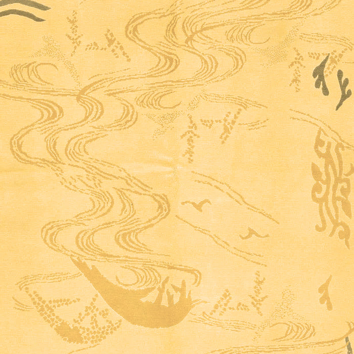 Machine Washable Abstract Brown Modern Rug, wshabs3065brn