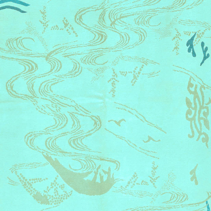 Machine Washable Abstract Light Blue Modern Rug, wshabs3065lblu