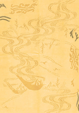 Abstract Brown Modern Rug, abs3065brn