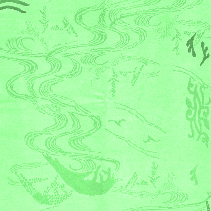 Abstract Emerald Green Modern Rug, abs3065emgrn