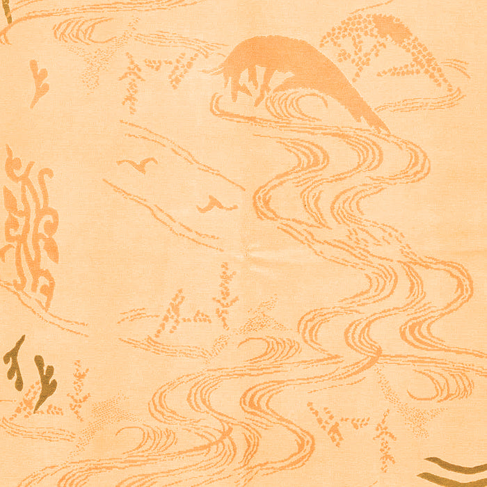 Abstract Orange Modern Rug, abs3065org