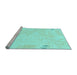 Sideview of Machine Washable Abstract Light Blue Modern Rug, wshabs3065lblu