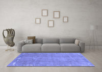 Machine Washable Abstract Blue Modern Rug, wshabs3066blu