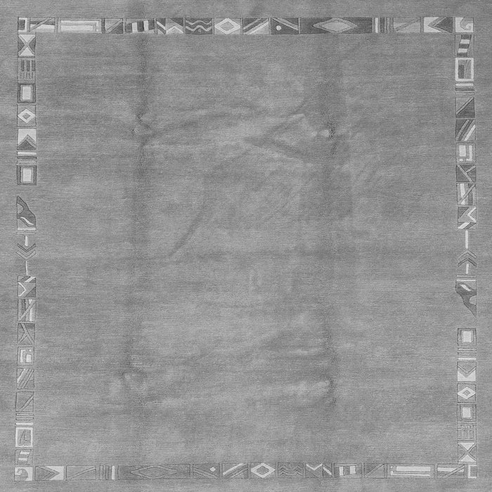 Square Machine Washable Abstract Gray Modern Rug, wshabs3066gry
