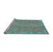 Sideview of Machine Washable Abstract Light Blue Modern Rug, wshabs3066lblu