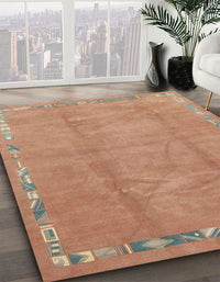 Abstract Orange Modern Rug, abs3066