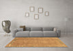 Machine Washable Abstract Brown Modern Rug in a Living Room,, wshabs3066brn