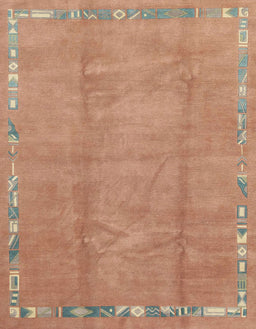 Machine Washable Abstract Orange Rug, wshabs3066