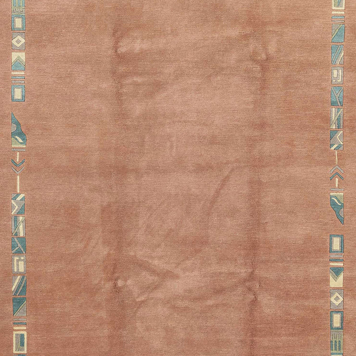 Machine Washable Abstract Orange Rug, wshabs3066