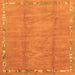 Square Abstract Orange Modern Rug, abs3066org