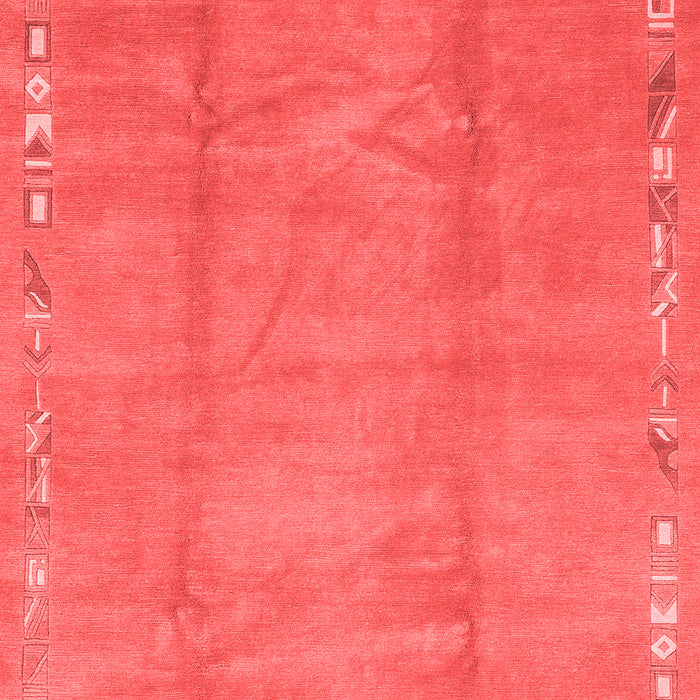 Machine Washable Abstract Red Modern Rug, wshabs3066red