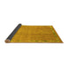 Sideview of Abstract Yellow Modern Rug, abs3066yw