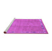 Sideview of Machine Washable Abstract Purple Modern Area Rugs, wshabs3066pur