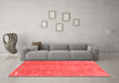 Modern Red Washable Rugs