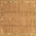 Square Abstract Brown Modern Rug, abs3066brn