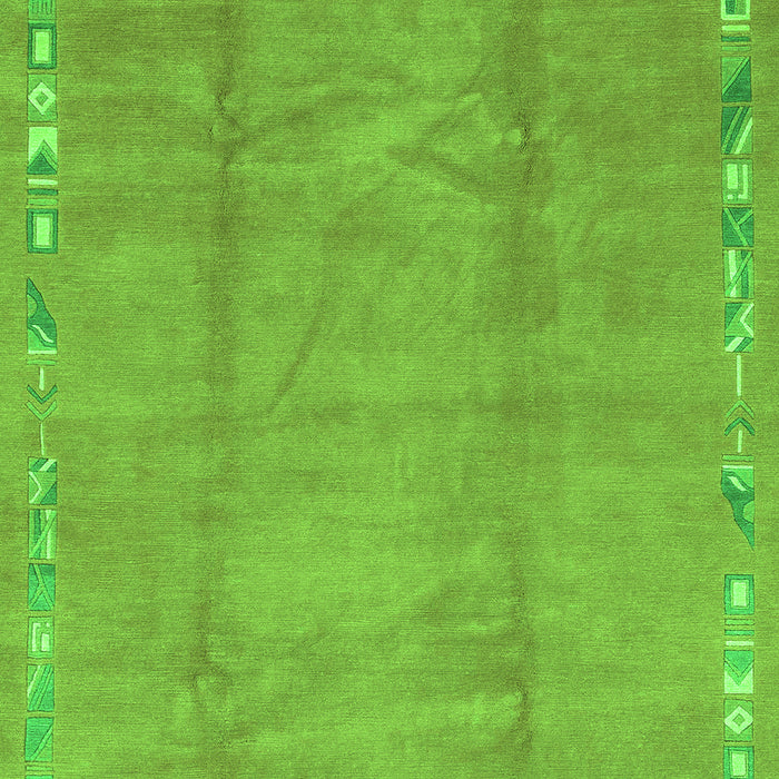 Machine Washable Abstract Green Modern Area Rugs, wshabs3066grn