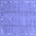 Square Abstract Blue Modern Rug, abs3066blu