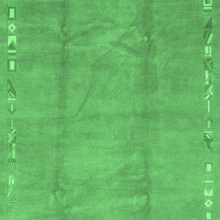 Machine Washable Abstract Emerald Green Modern Area Rugs, wshabs3066emgrn