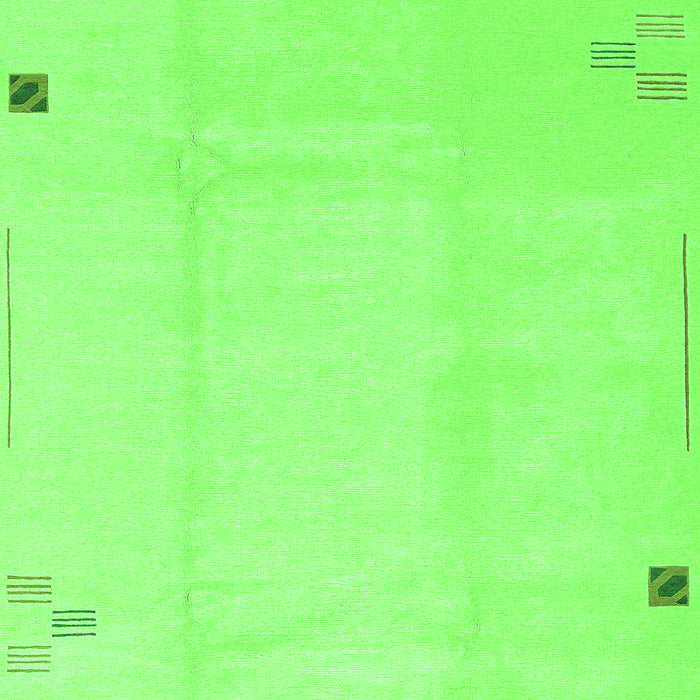 Machine Washable Solid Green Modern Area Rugs, wshabs3067grn