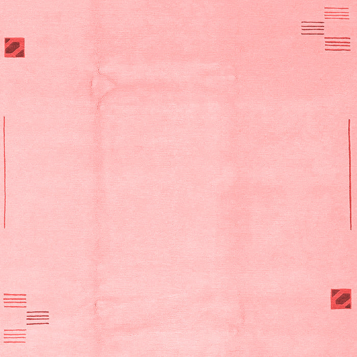 Machine Washable Solid Red Modern Rug, wshabs3067red