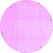 Round Solid Purple Modern Rug, abs3067pur