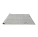 Sideview of Machine Washable Solid Gray Modern Rug, wshabs3067gry