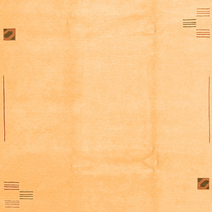 Machine Washable Solid Orange Modern Area Rugs, wshabs3067org