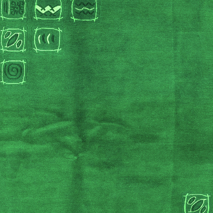 Abstract Green Modern Rug, abs3068grn