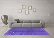 Machine Washable Abstract Purple Modern Area Rugs in a Living Room, wshabs3068pur