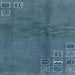 Square Abstract Steel Blue Modern Rug, abs3068