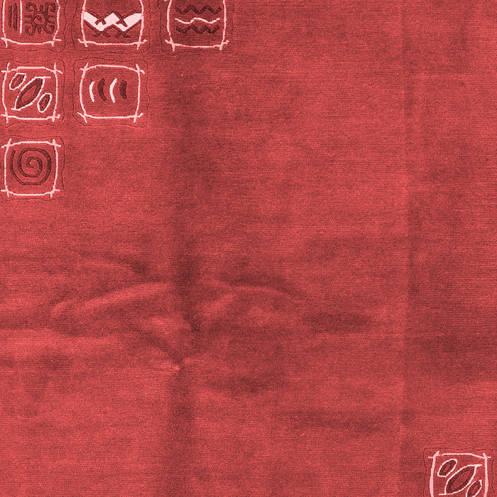 Machine Washable Abstract Red Modern Rug, wshabs3068red