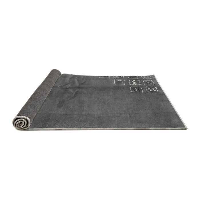 Sideview of Abstract Gray Modern Rug, abs3068gry