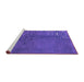 Sideview of Machine Washable Abstract Purple Modern Area Rugs, wshabs3068pur