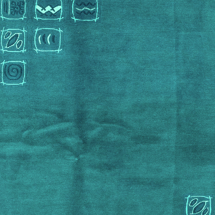 Abstract Turquoise Modern Rug, abs3068turq
