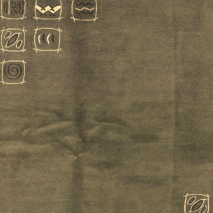 Abstract Brown Modern Rug, abs3068brn