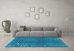 Machine Washable Abstract Light Blue Modern Rug in a Living Room, wshabs3068lblu