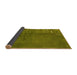 Sideview of Abstract Yellow Modern Rug, abs3068yw