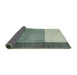 Sideview of Abstract Green Modern Rug, abs3069