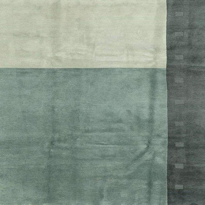 Square Abstract Green Modern Rug, abs3069