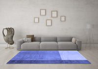 Machine Washable Abstract Blue Modern Rug, wshabs3069blu